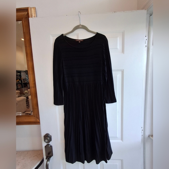 Adrienne Vittadini Ribbed Black Dress - Picture 7 of 7